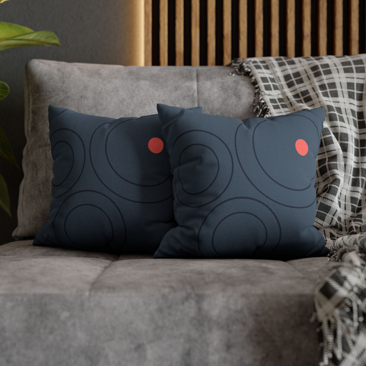 Three Balanced Rings stylish decorative pillowcases