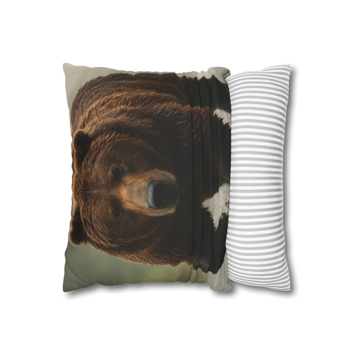 River King Grizzly Bear soft cotton pillow cases