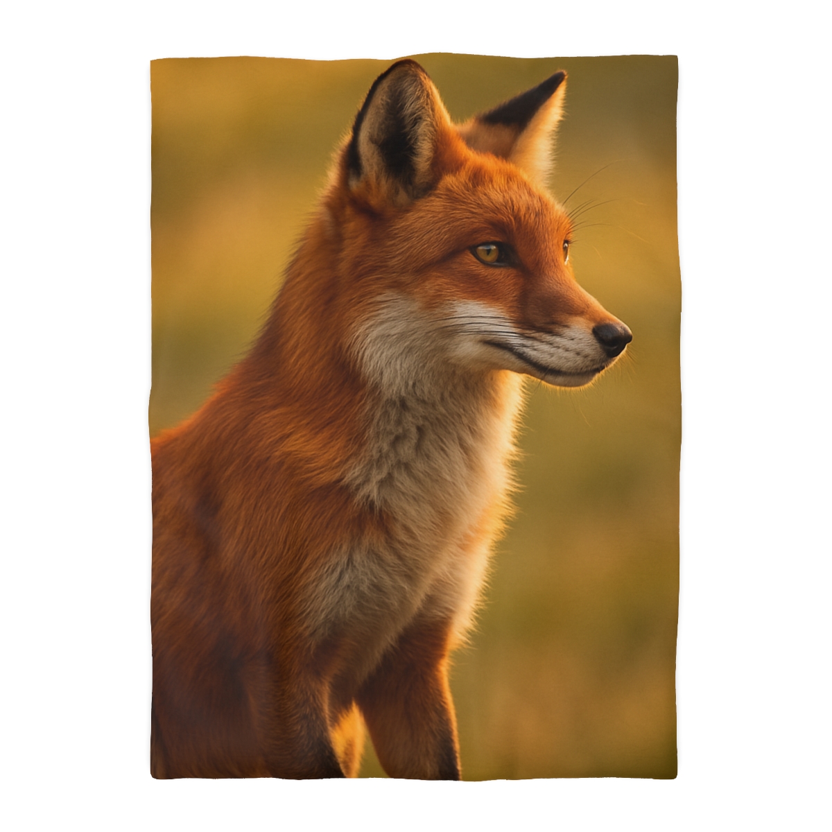 Crimson Whisper Red Fox soft comforter duvets