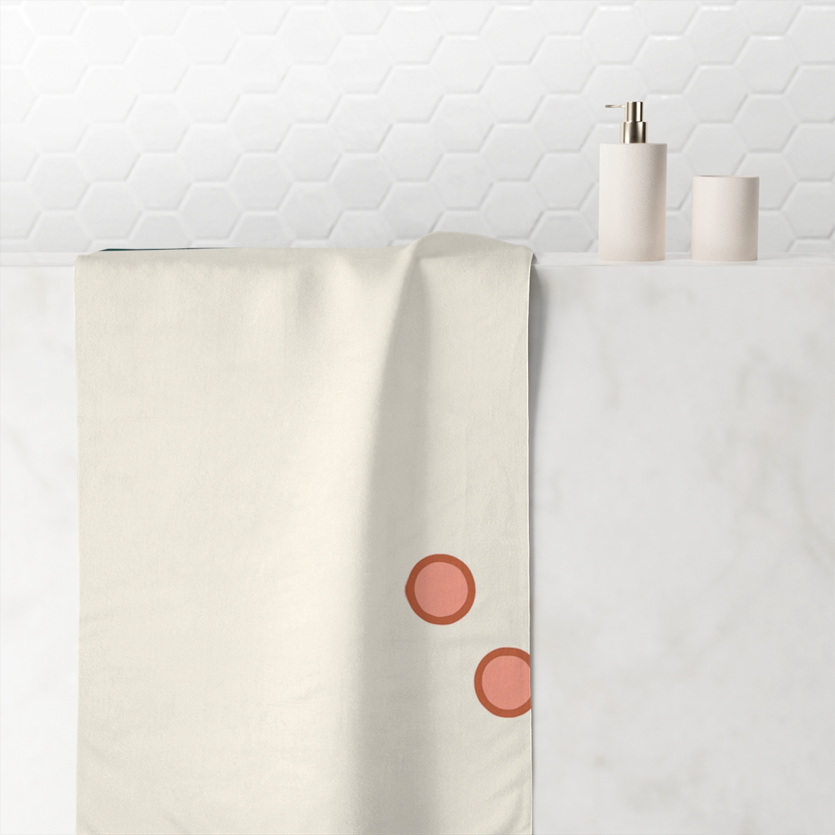 Negative Corner Arc trendy hand towels