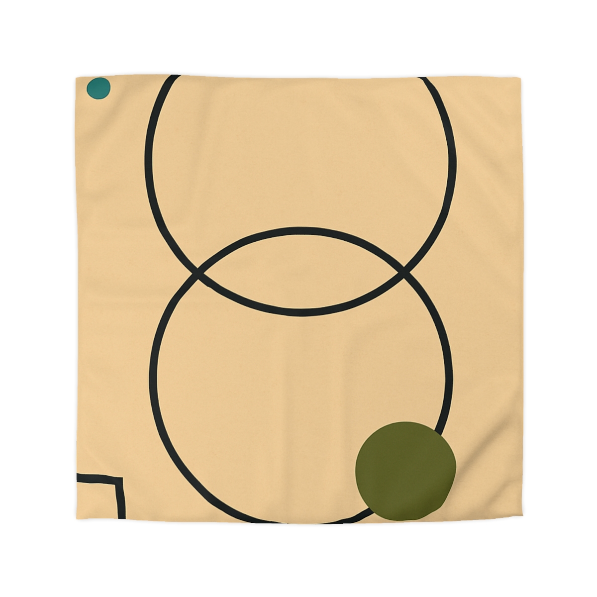 Aligned Rings With Corner Steps soft comforter duvets