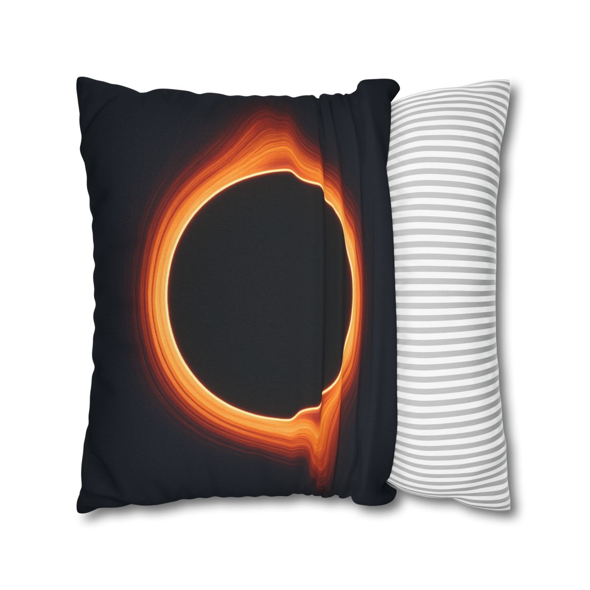 Black Hole Silhouette soft cotton pillow cases