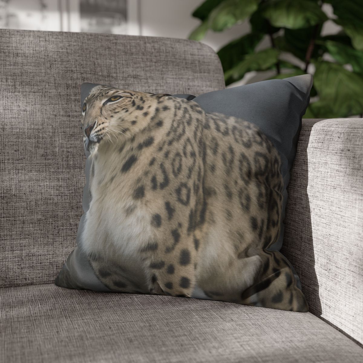 Snow Leopard Silent Summit trendy patterned pillow cases