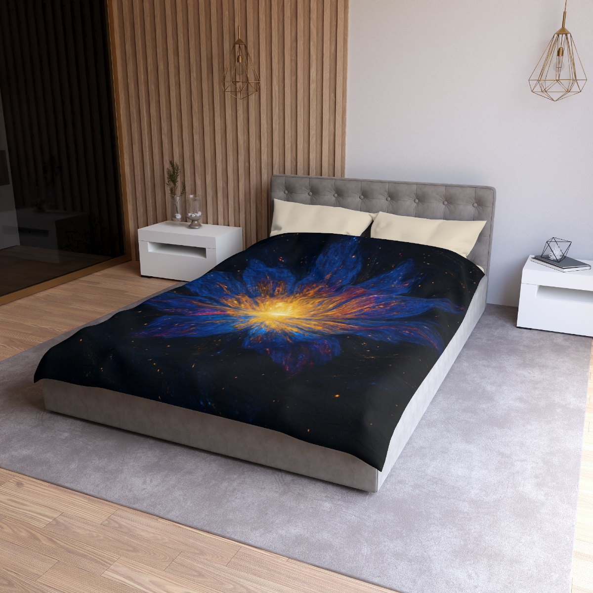 Prismatic Starforge Bloom trendy bedroom duvets