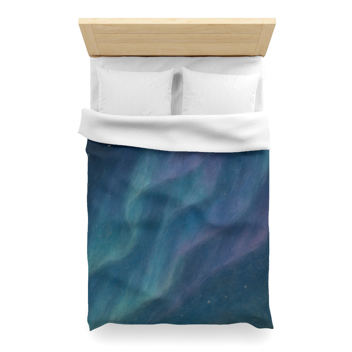 Aurora Tidal Veil designer printed duvets