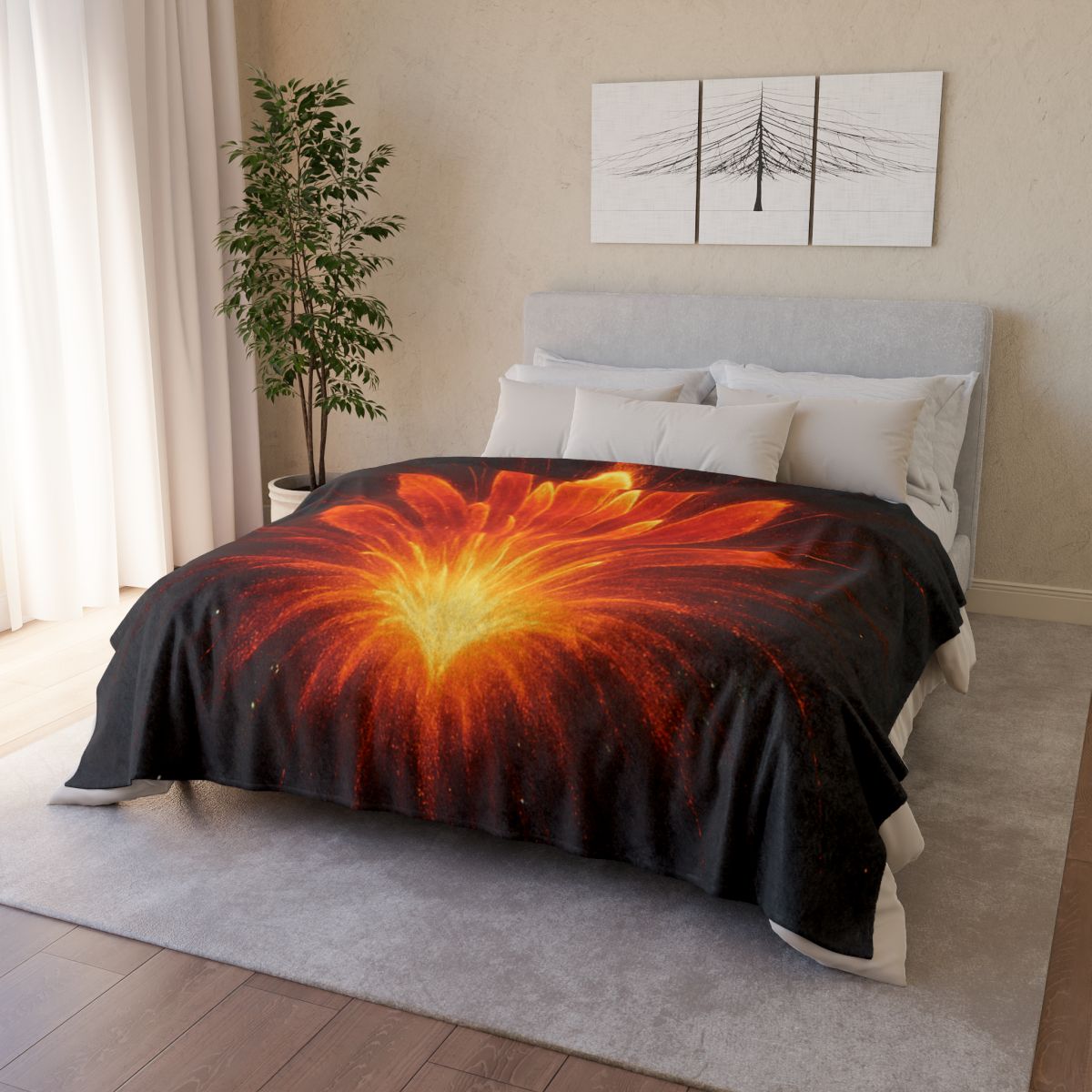 Starburst Petal Crown trendy patterned blankets
