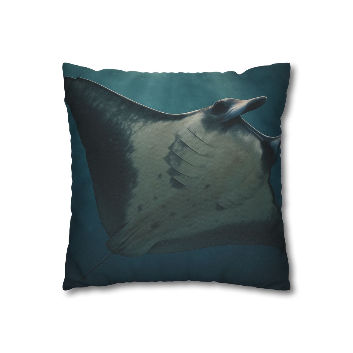 Blue Halo Giant Manta Ray comfortable bedding pillow covers
