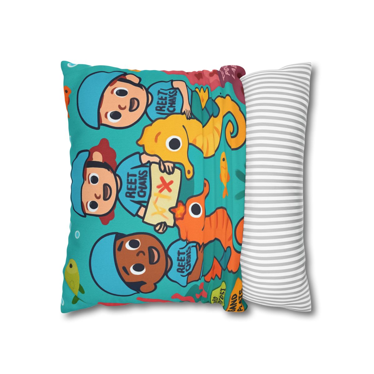 Coral City Map Of The Friendly Reef Rangers comfortable bedding pillow covers