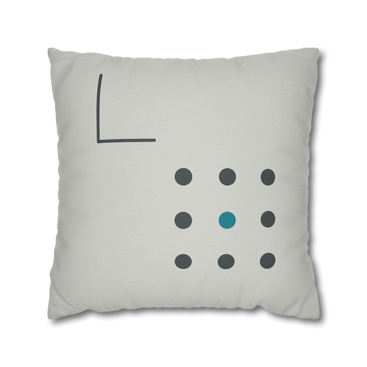 Sparse Dot Grid With Missing Corner custom pillow cases