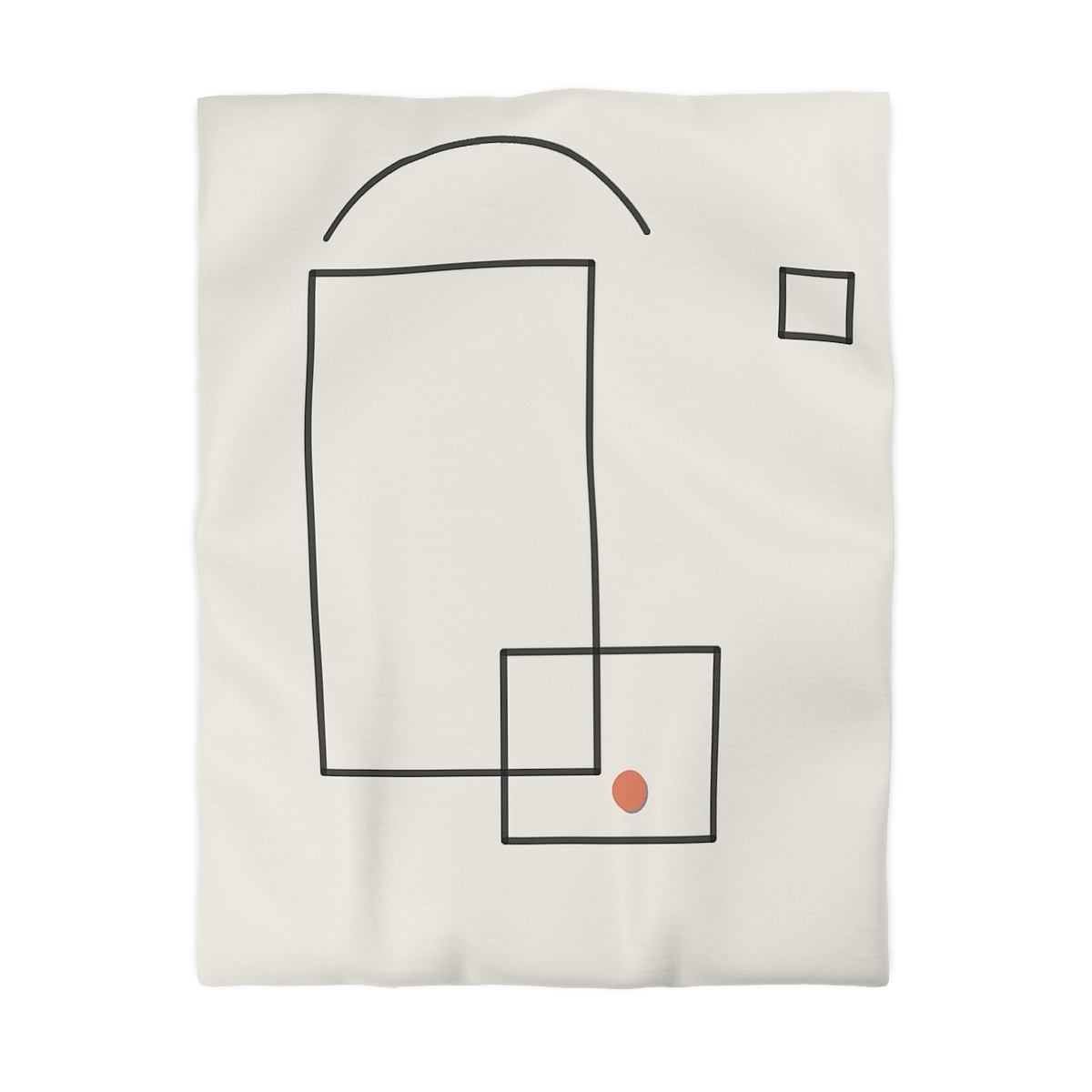 Offset Frame And Quiet Arc unique patterned duvets