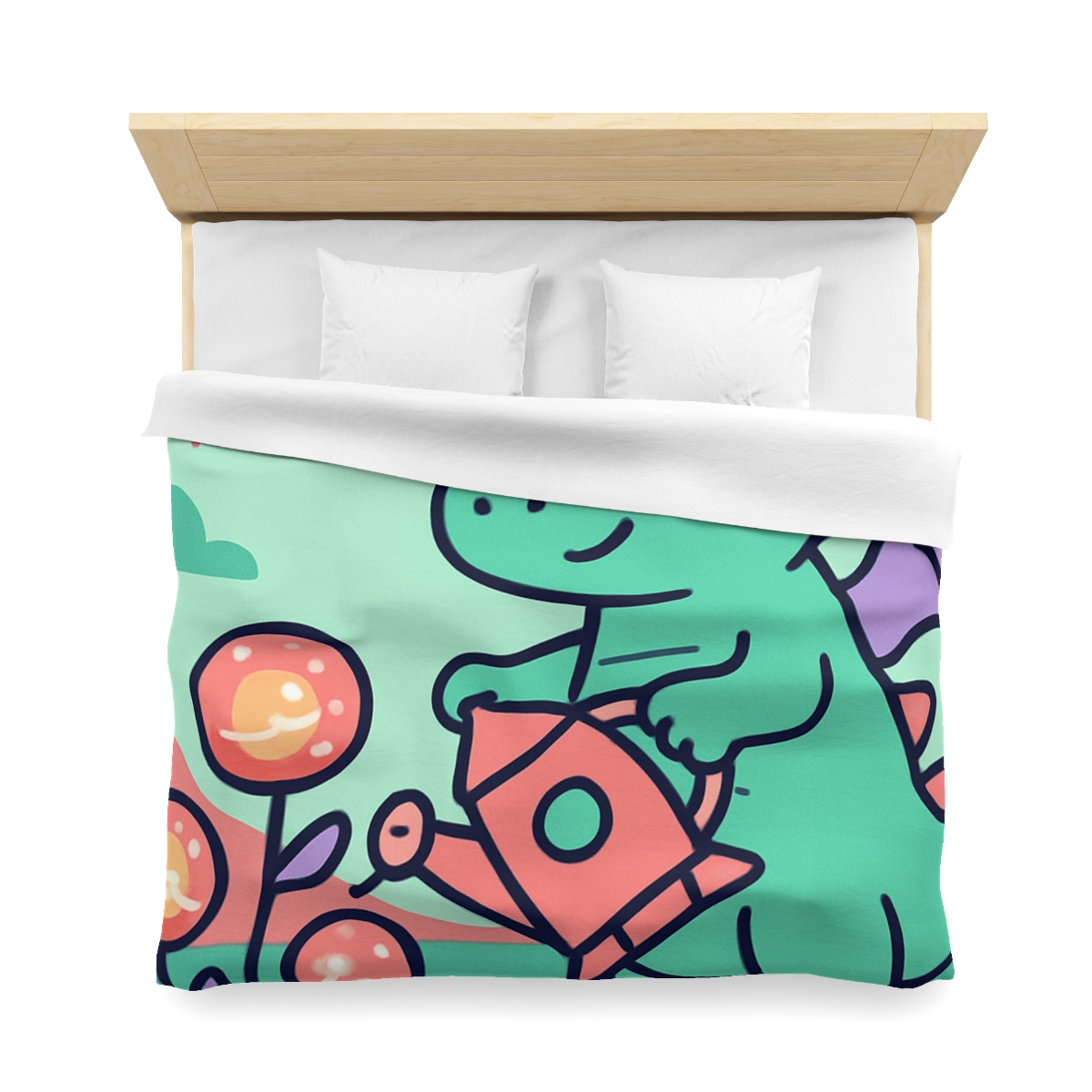 Cosmic Garden Dragon designer printed duvets