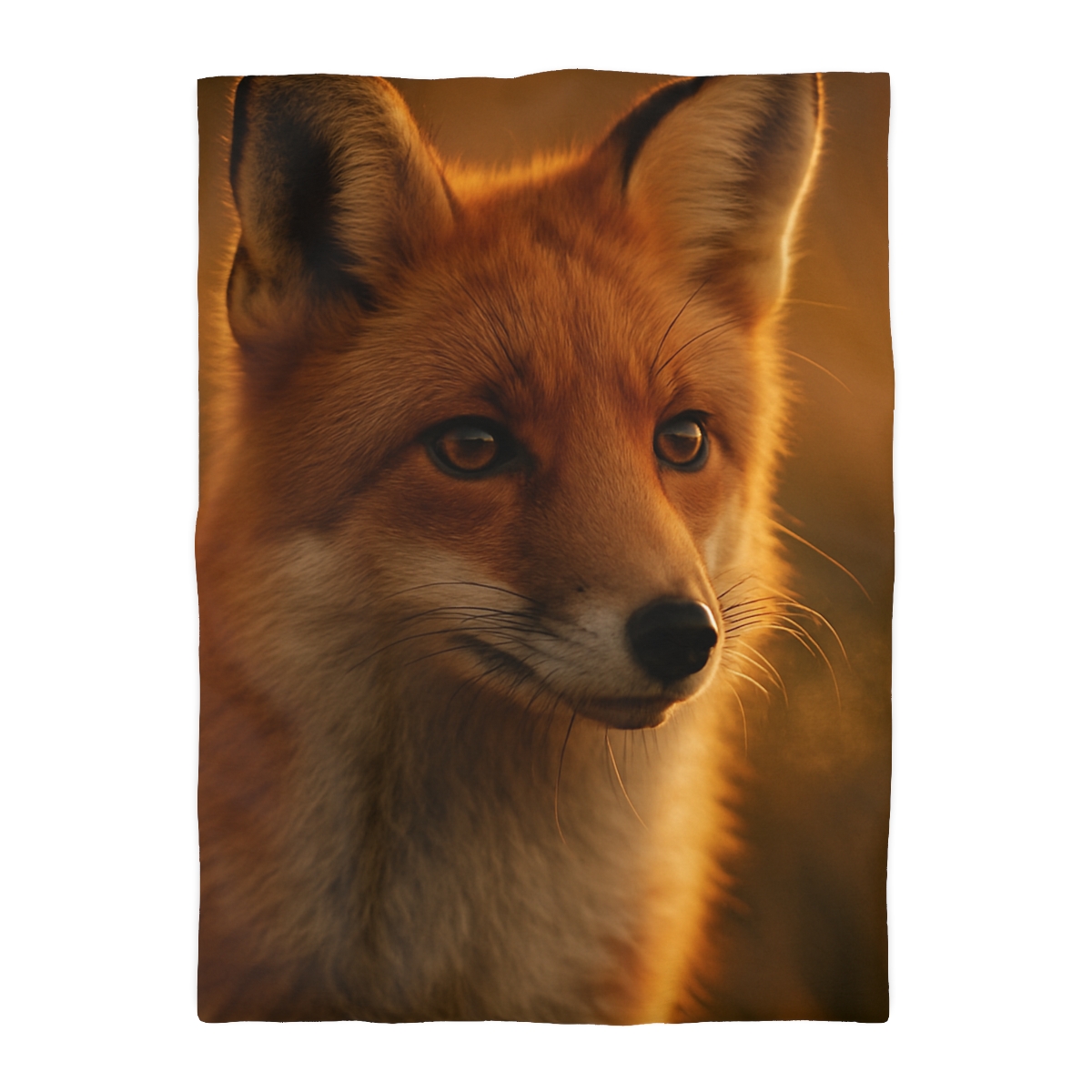 Crimson Whisper Red Fox unique patterned duvets