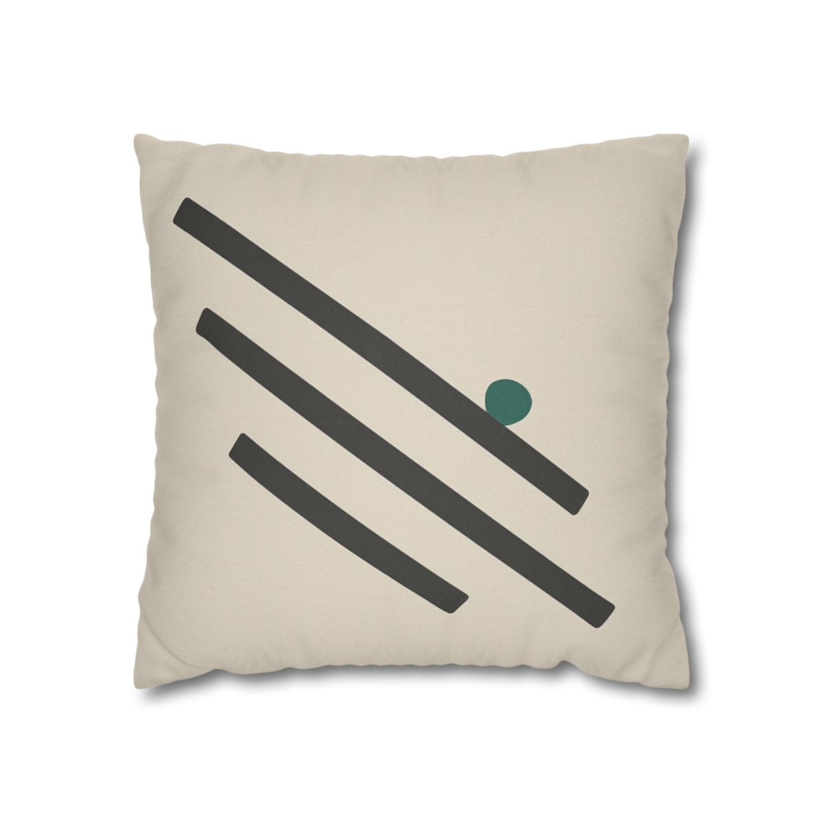 Staggered Short Bars With Quiet Dot designer print pillow cases