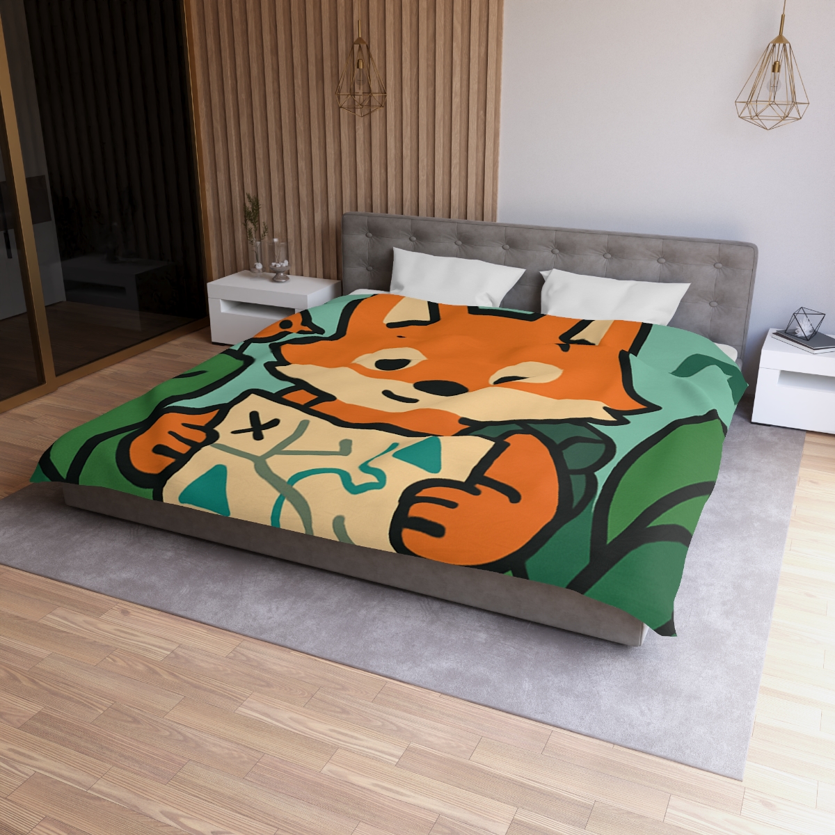 Jungle Explorer Fox custom duvets