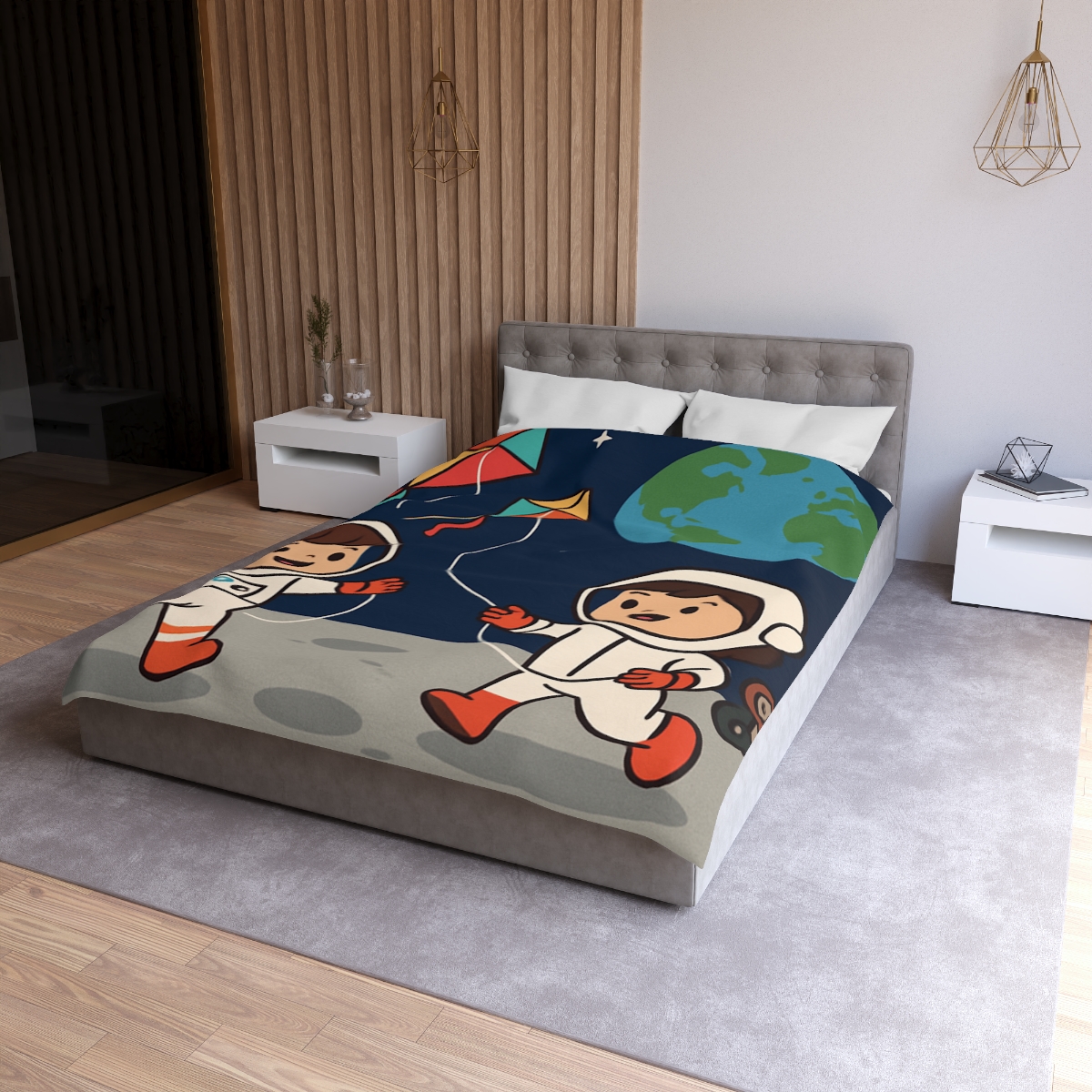 Kite Festival On The Moon custom duvets