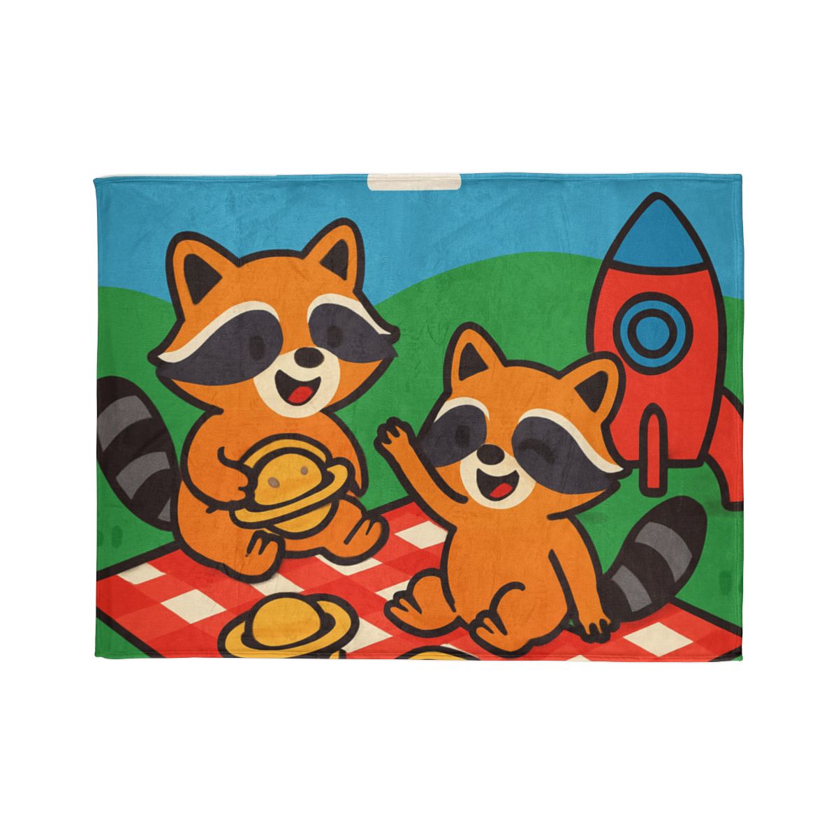 Rocket Racers Picnic decorative home blankets
