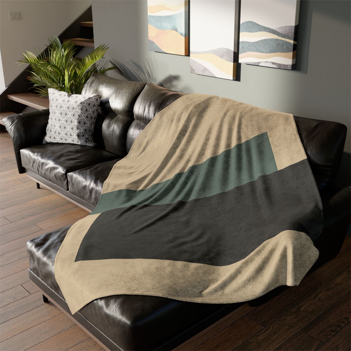 Offset Rectangle Pause unique gift blanketscustom blankets