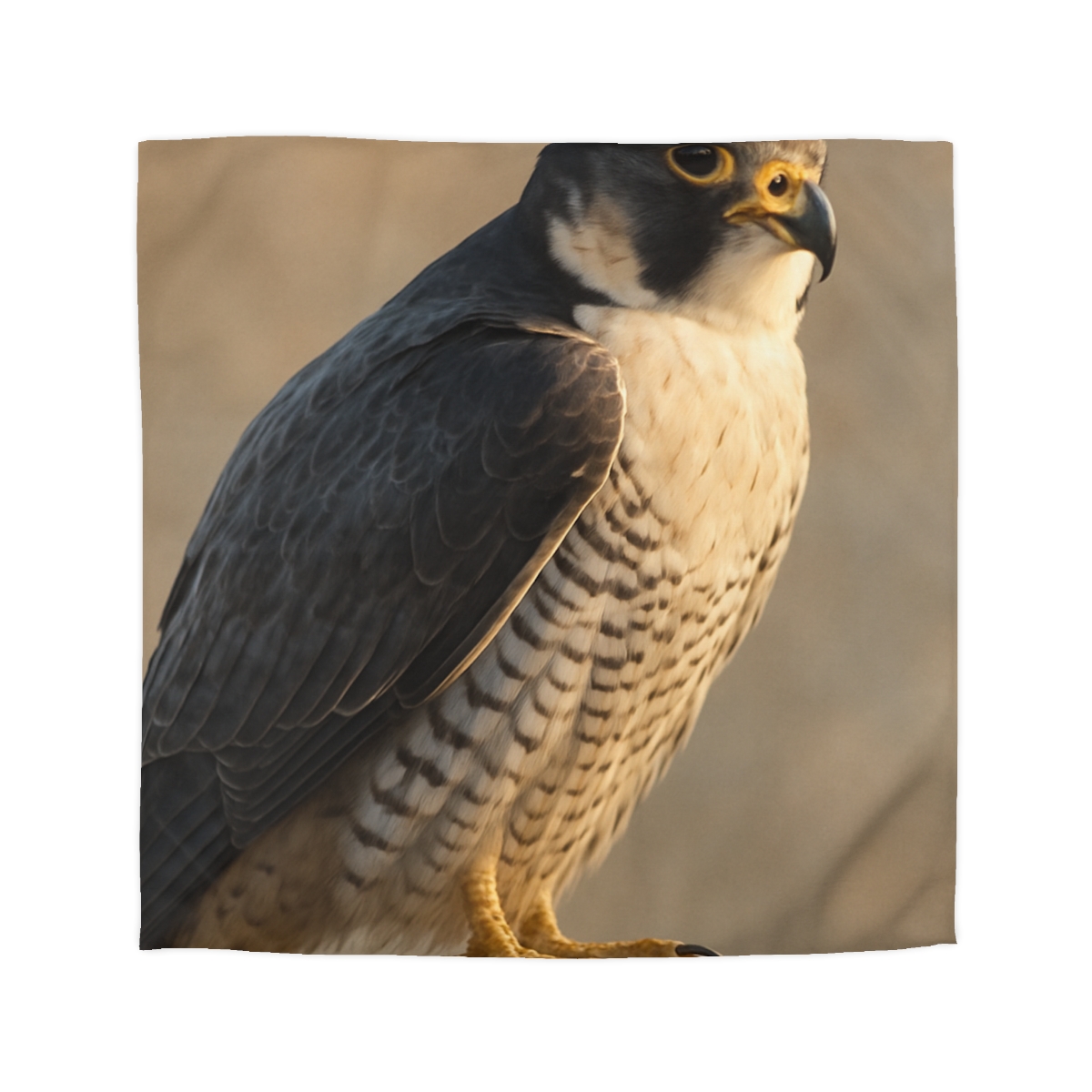 Silver Dusk Peregrine Falcon unique patterned duvets