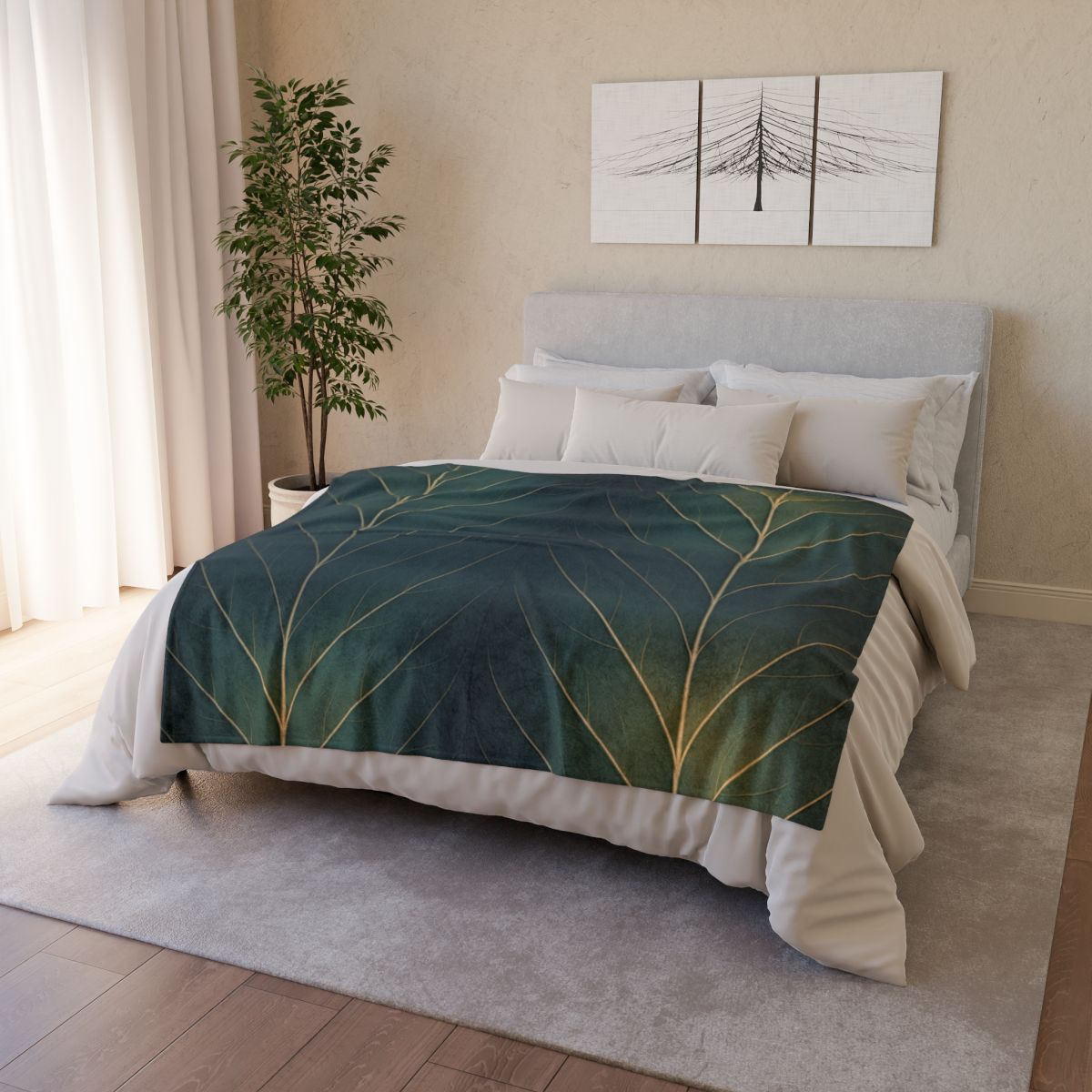 Vein Lattice Aurora personalized cozy blankets