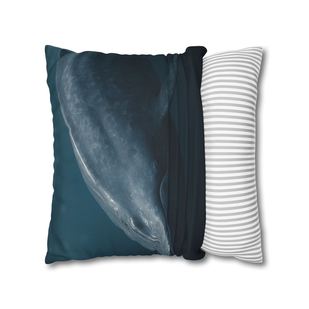 Silent Giant Blue Whale soft cotton pillow cases