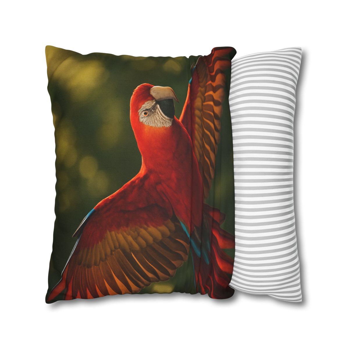 Scarlet Macaw Ember Flight stylish decorative pillowcases