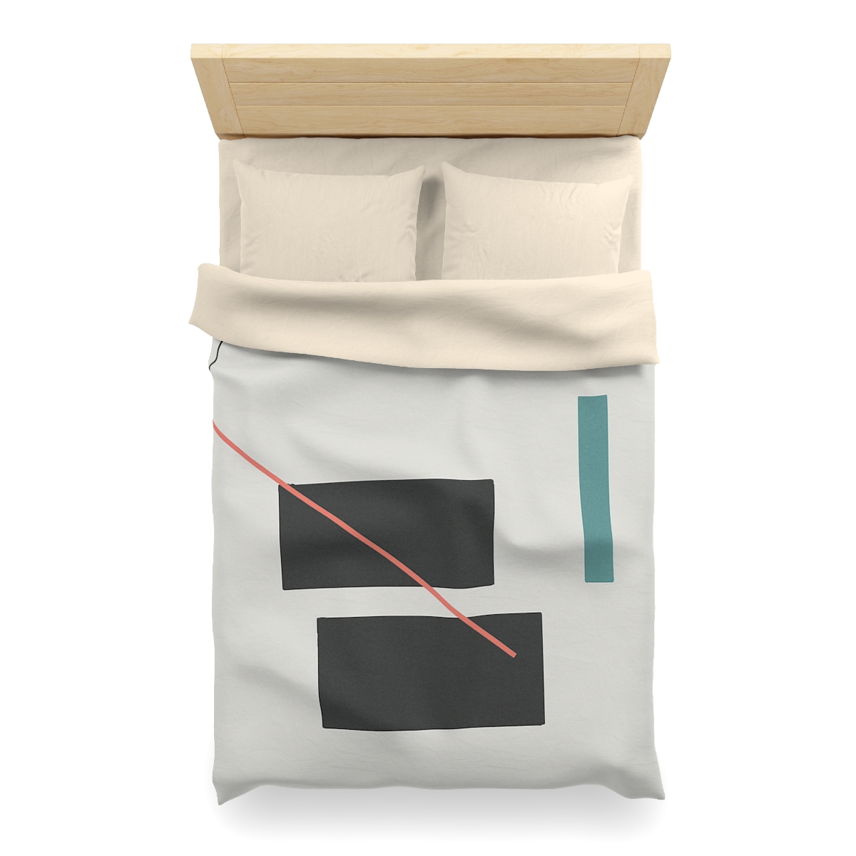 Stacked Rectangles With Crossing Arc trendy bedroom duvets