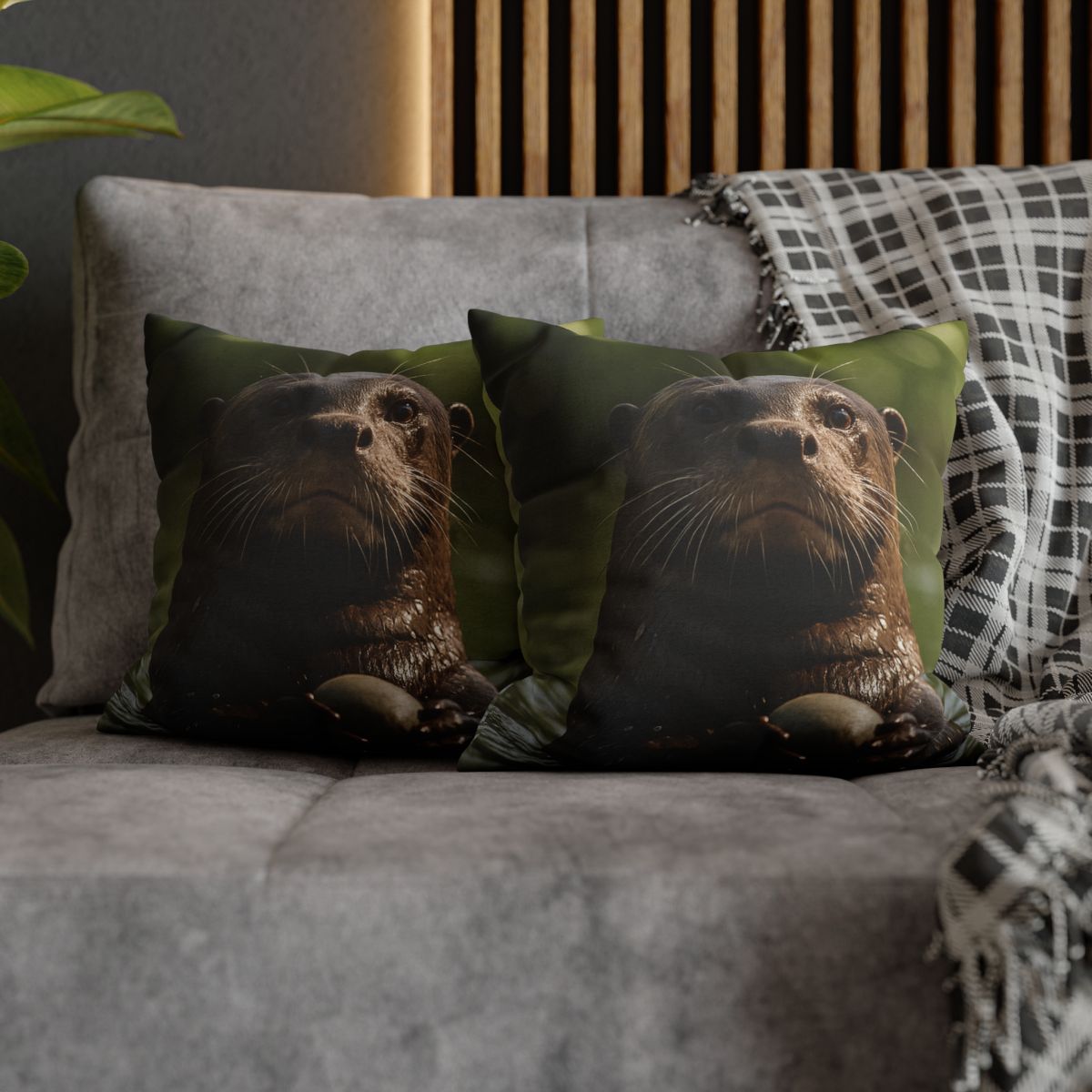 River Drift Giant Otter comfortable bedding pillow covers