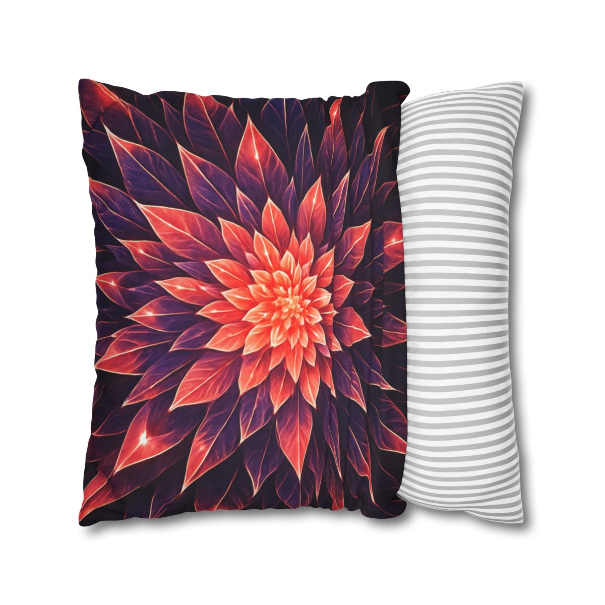 Cosmic Bloom Fractal comfortable bedding pillow covers