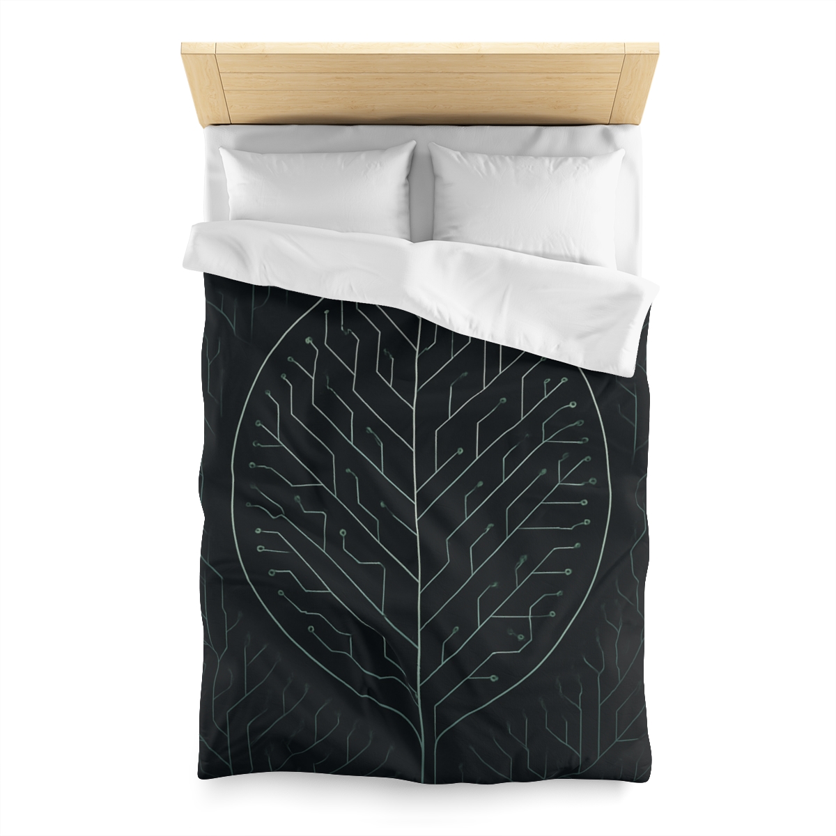 Leaf Vein Circuitry trendy bedroom duvets