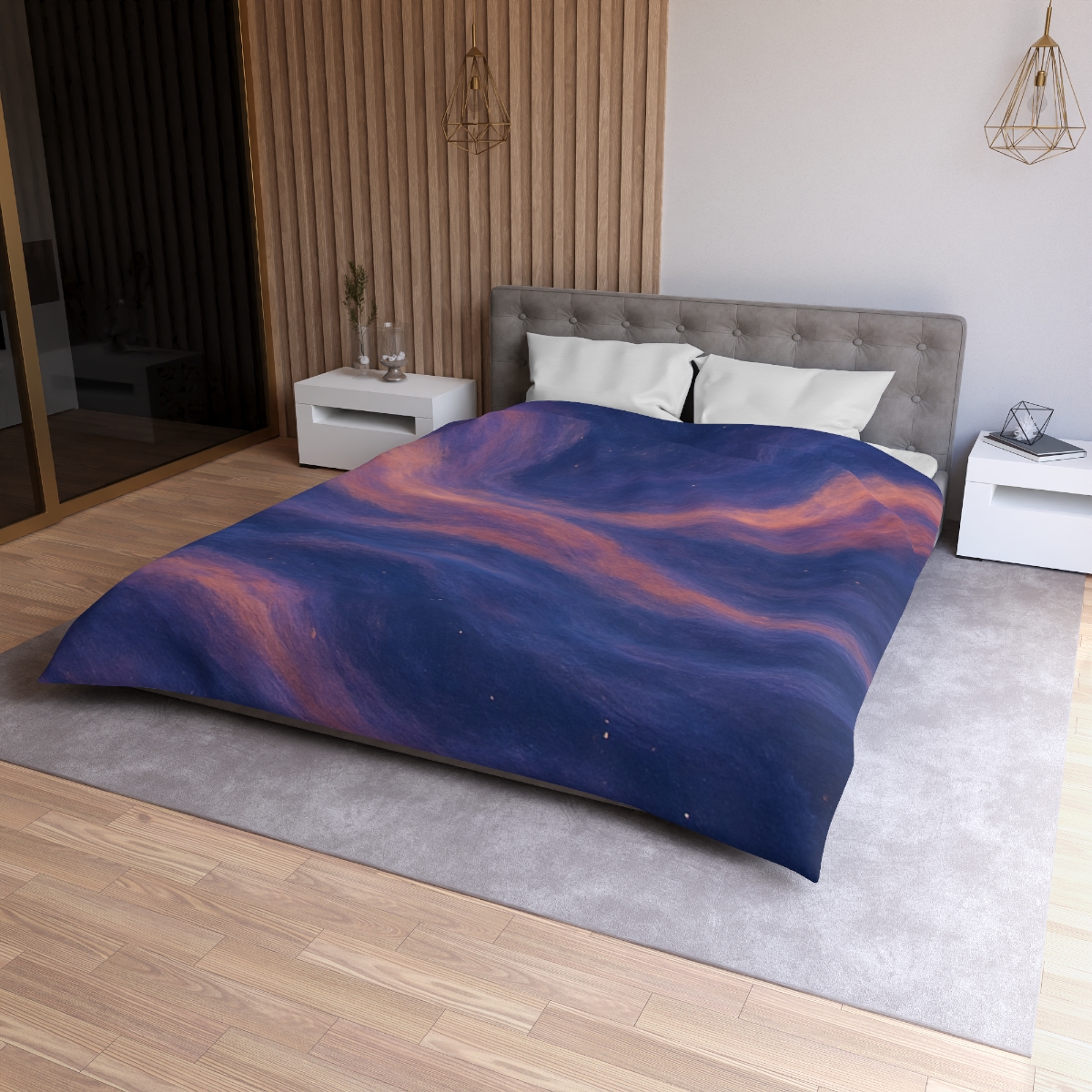 Chromatic Nebula Tapestry personalized bedding duvets