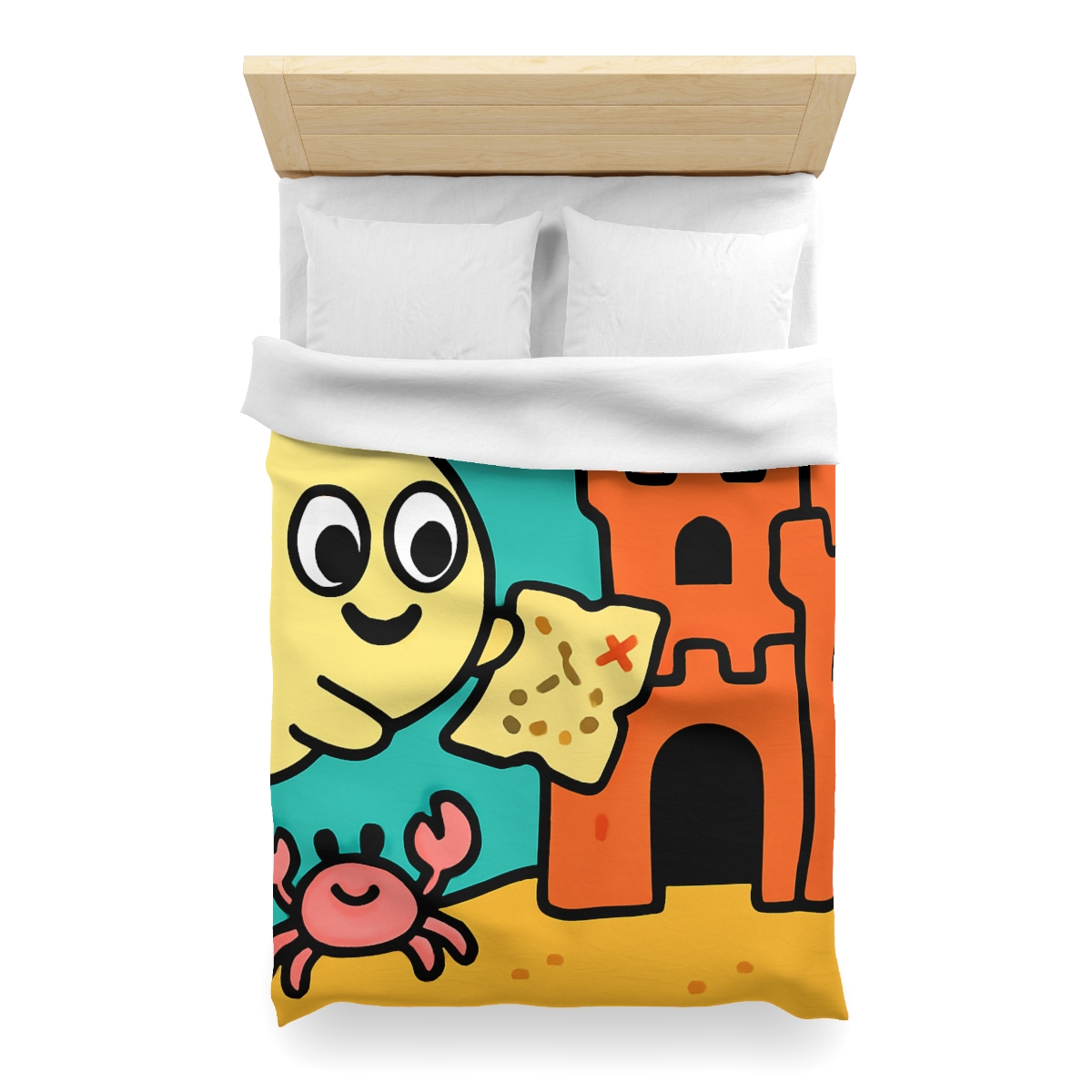 Coral Castle Map Of The Moonfish Kingdom designer printed duvets