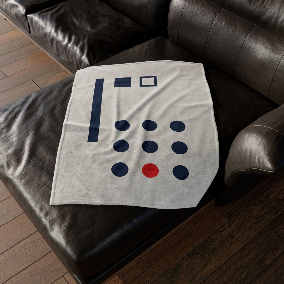 Missing Cell Dot Grid With Long Bar personalized cozy blankets