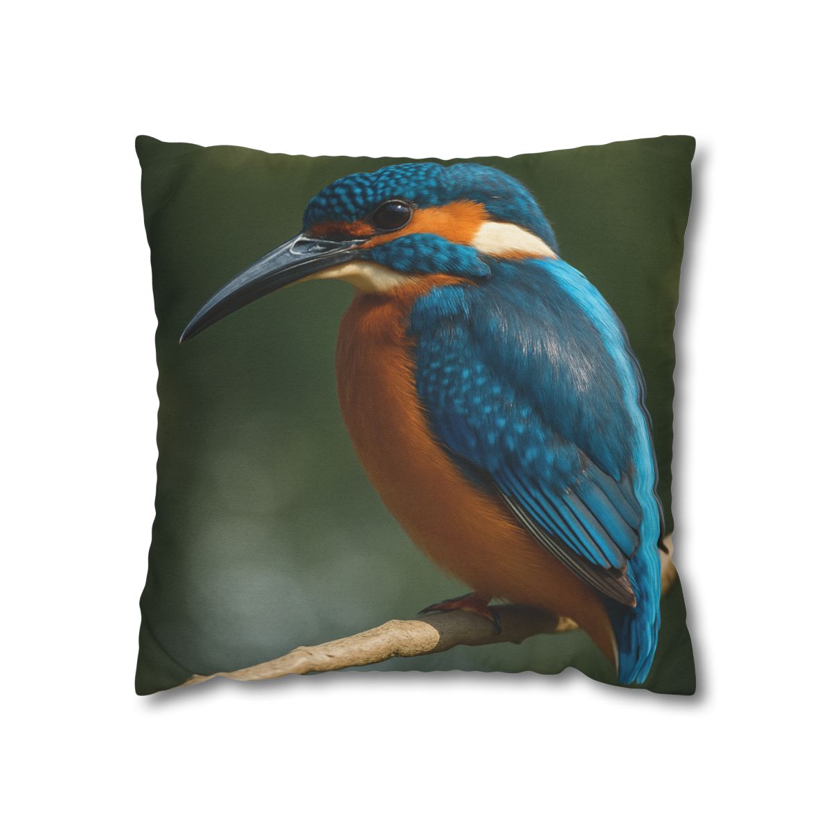Azure Bolt Common Kingfisher designer print pillow cases