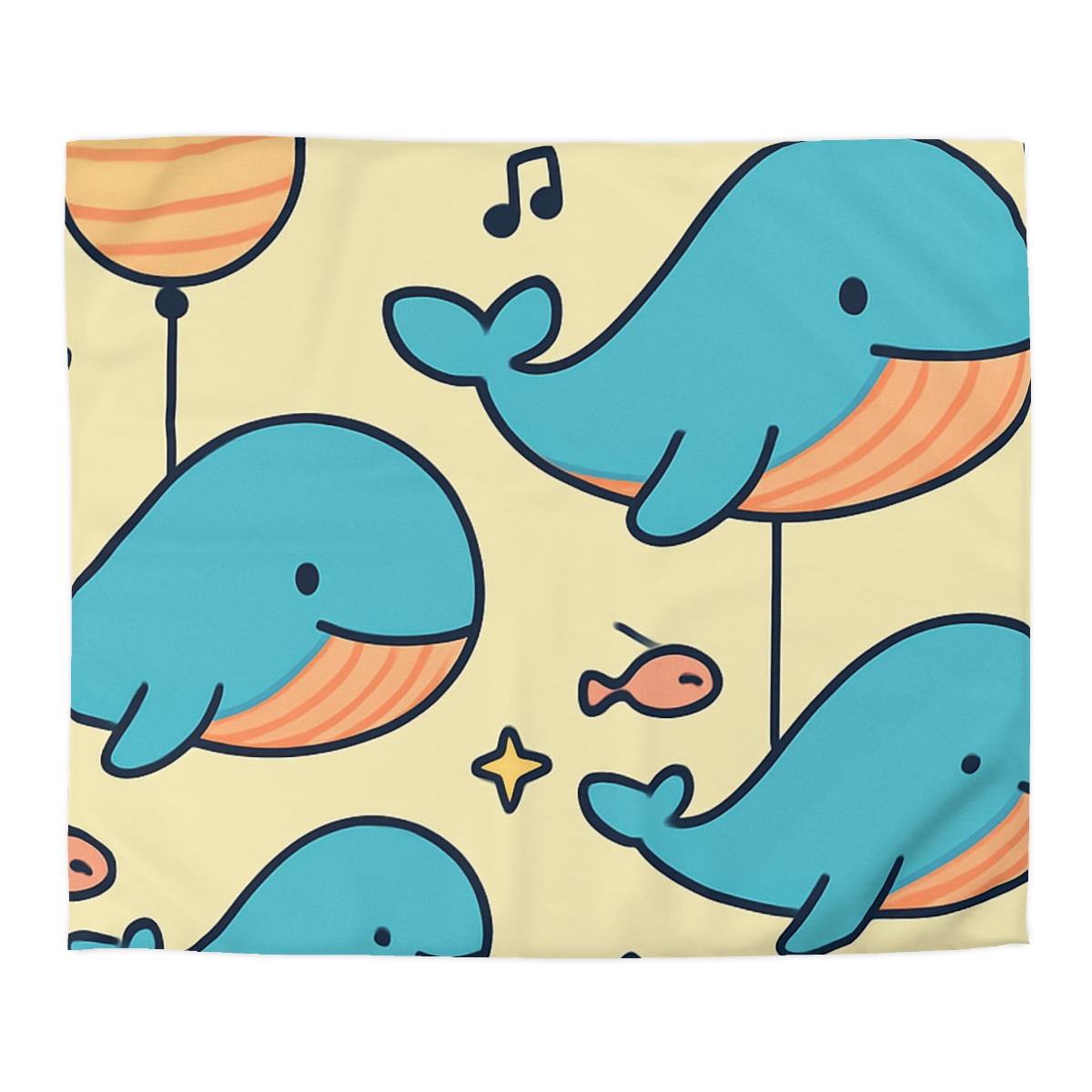 Cosmic Whale Parade duvets for gifts