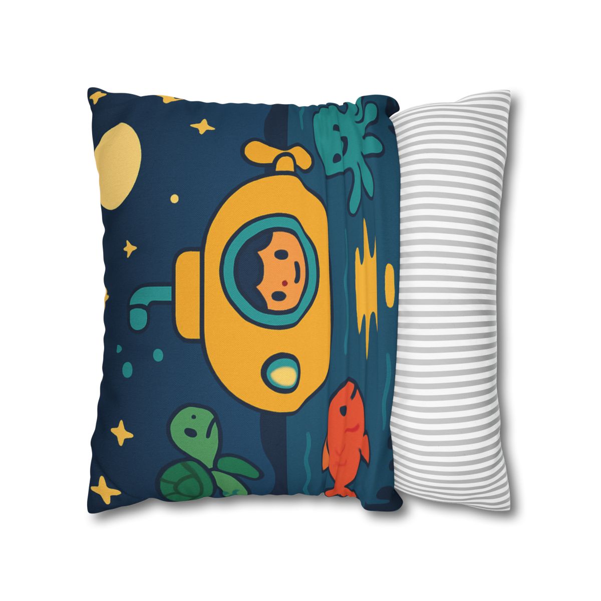 Starry Ocean Explorers soft cotton pillow cases