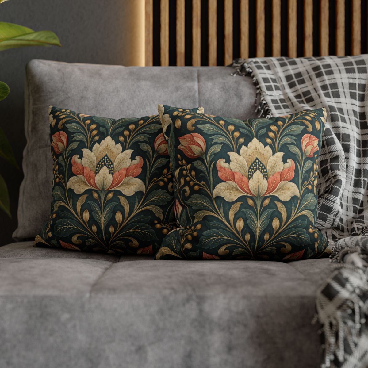 Floral Pulse Brocade unique gift pillow cases [AI-1fa9122a-a3ca92b45a6b]