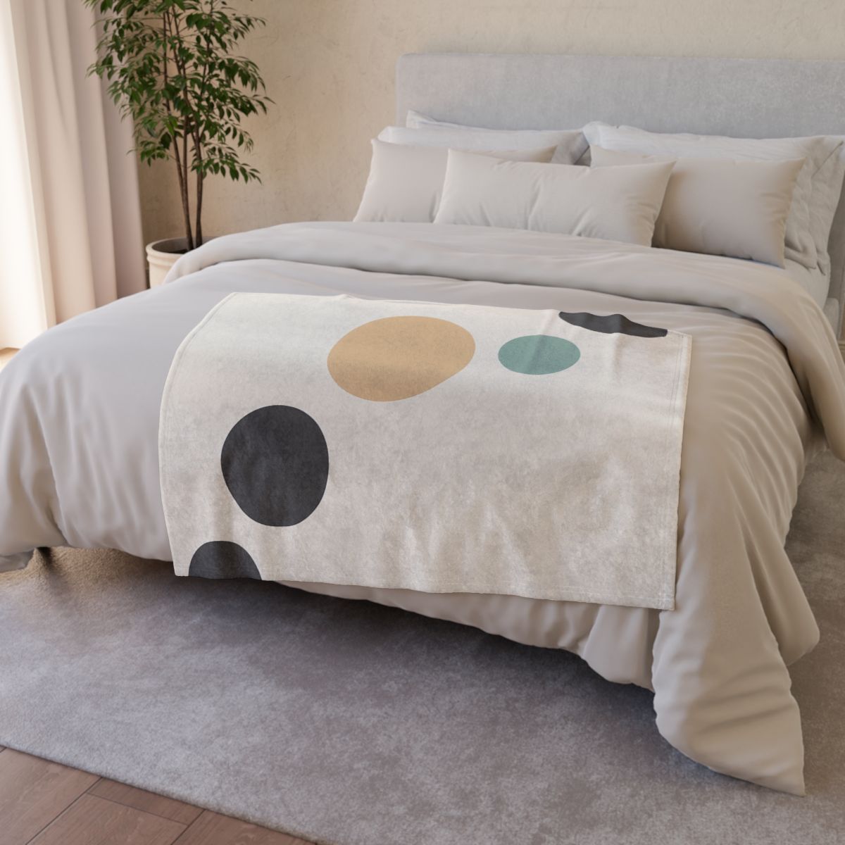 Diagonal Cluster Of Five Circles unique gift blankets