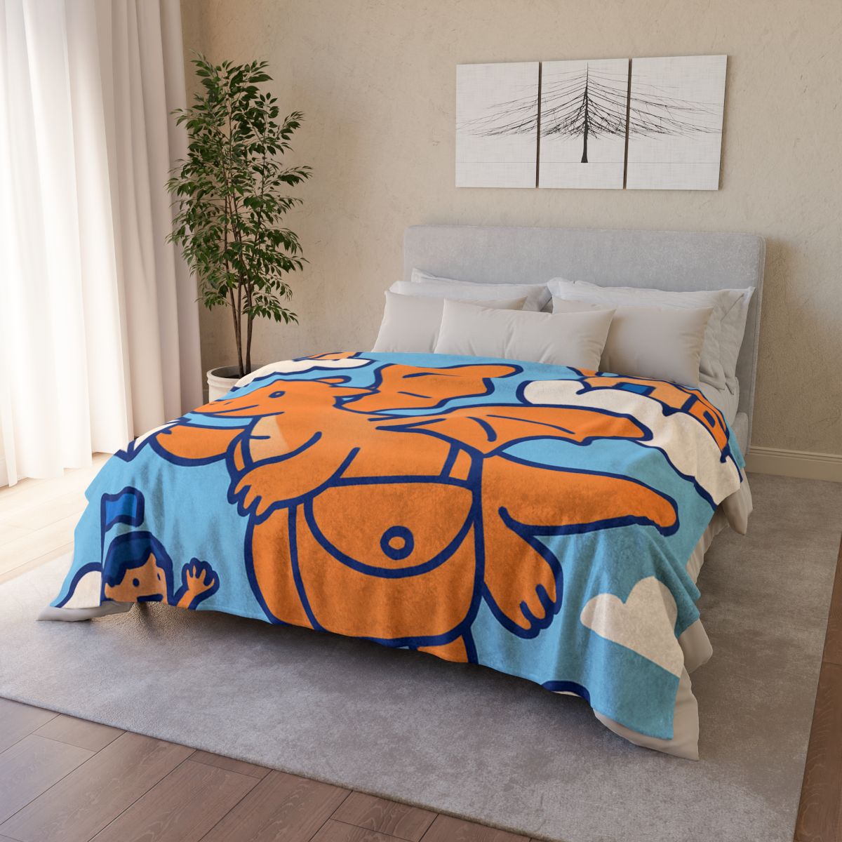 Cloud City Dragon Mail trendy patterned blankets