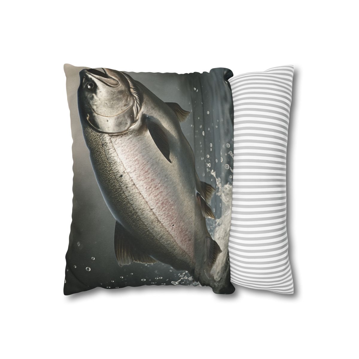 Silver Surge Chinook Salmon comfortable bedding pillow covers