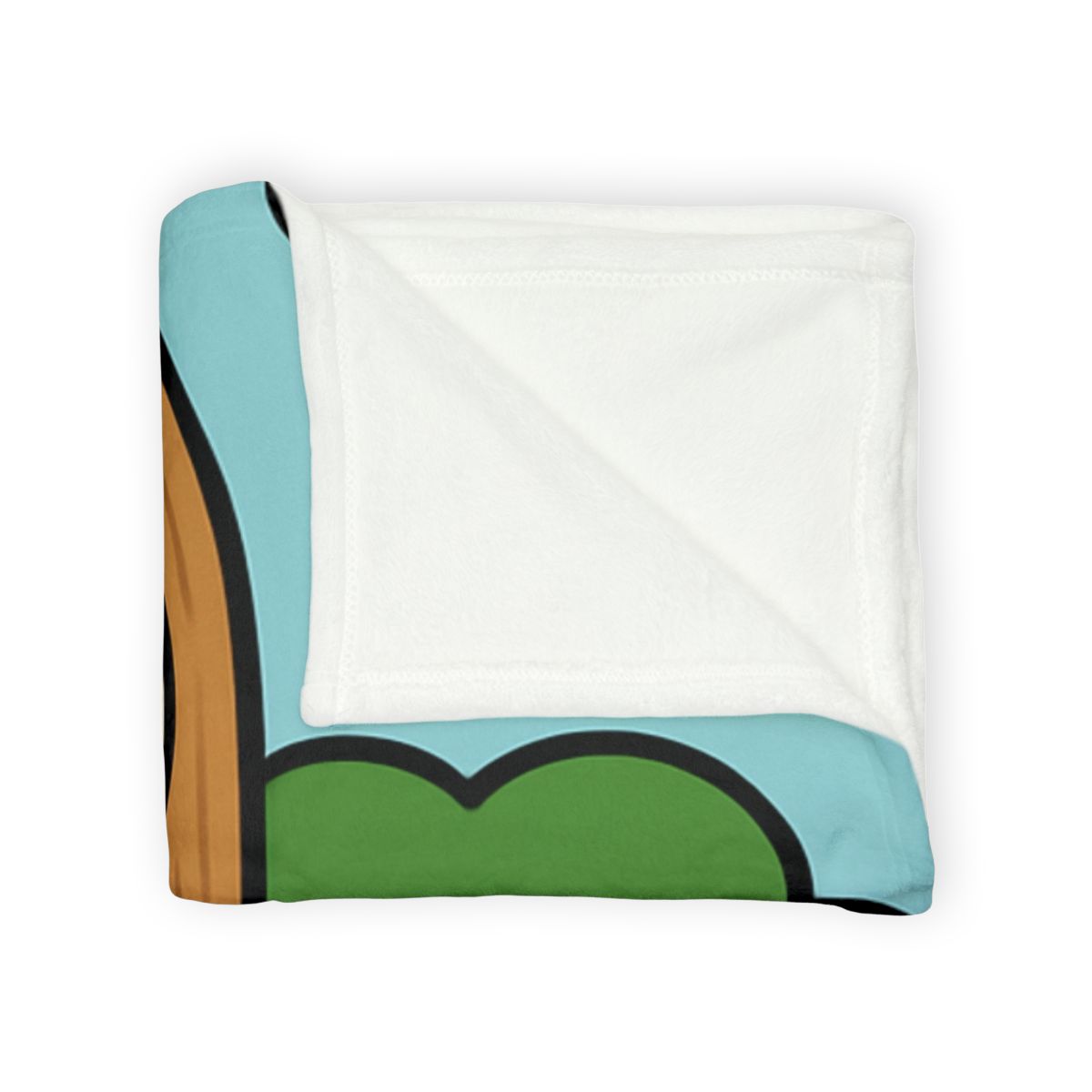 Time Traveling Treehouse Rocket designer printed blankets