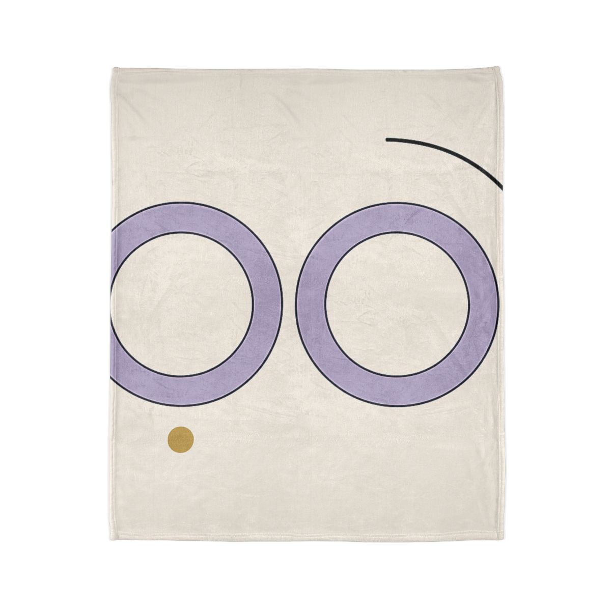 Arc Corner With Paired Rings personalized cozy blankets