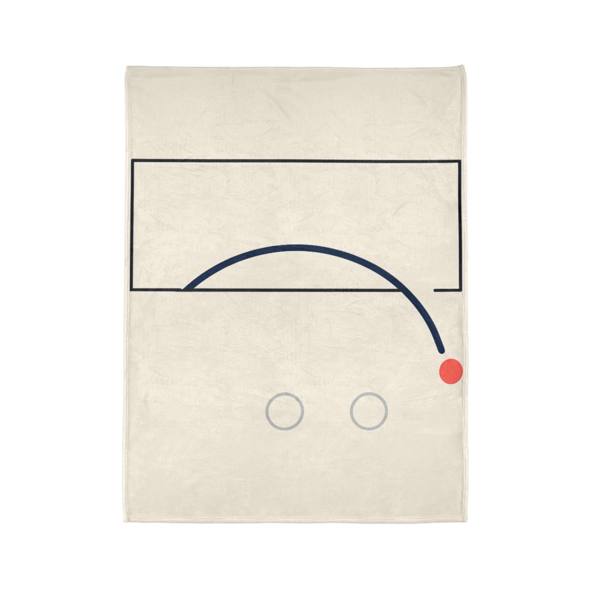 Offset Frame With Orbit Arc personalized cozy blankets