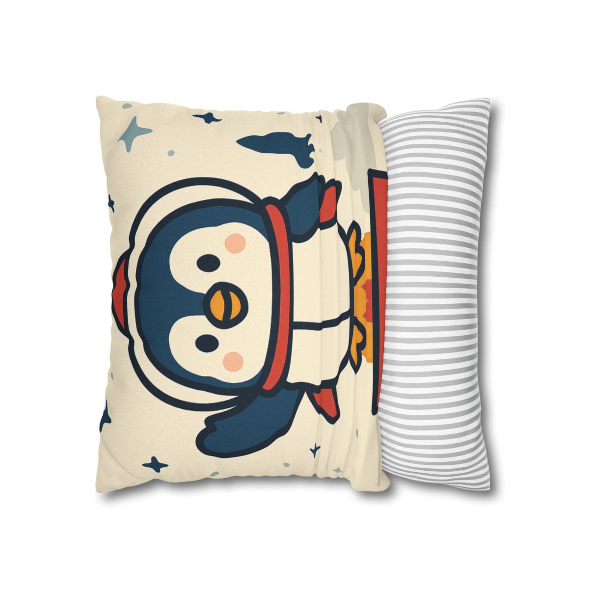 Rocket-Pilot Penguin designer print pillow cases