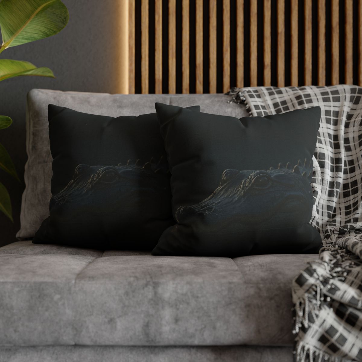 Moonlit Stillness American Alligator trendy patterned pillow cases