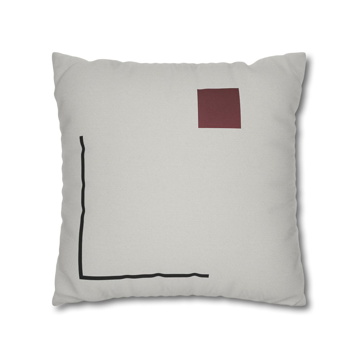 Corner Frame With Floating Square trendy patterned pillow cases