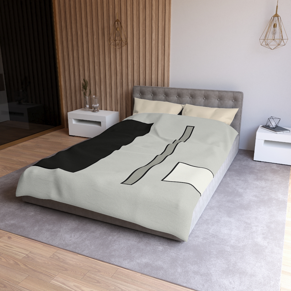 Offset Rectangle Composition custom duvets