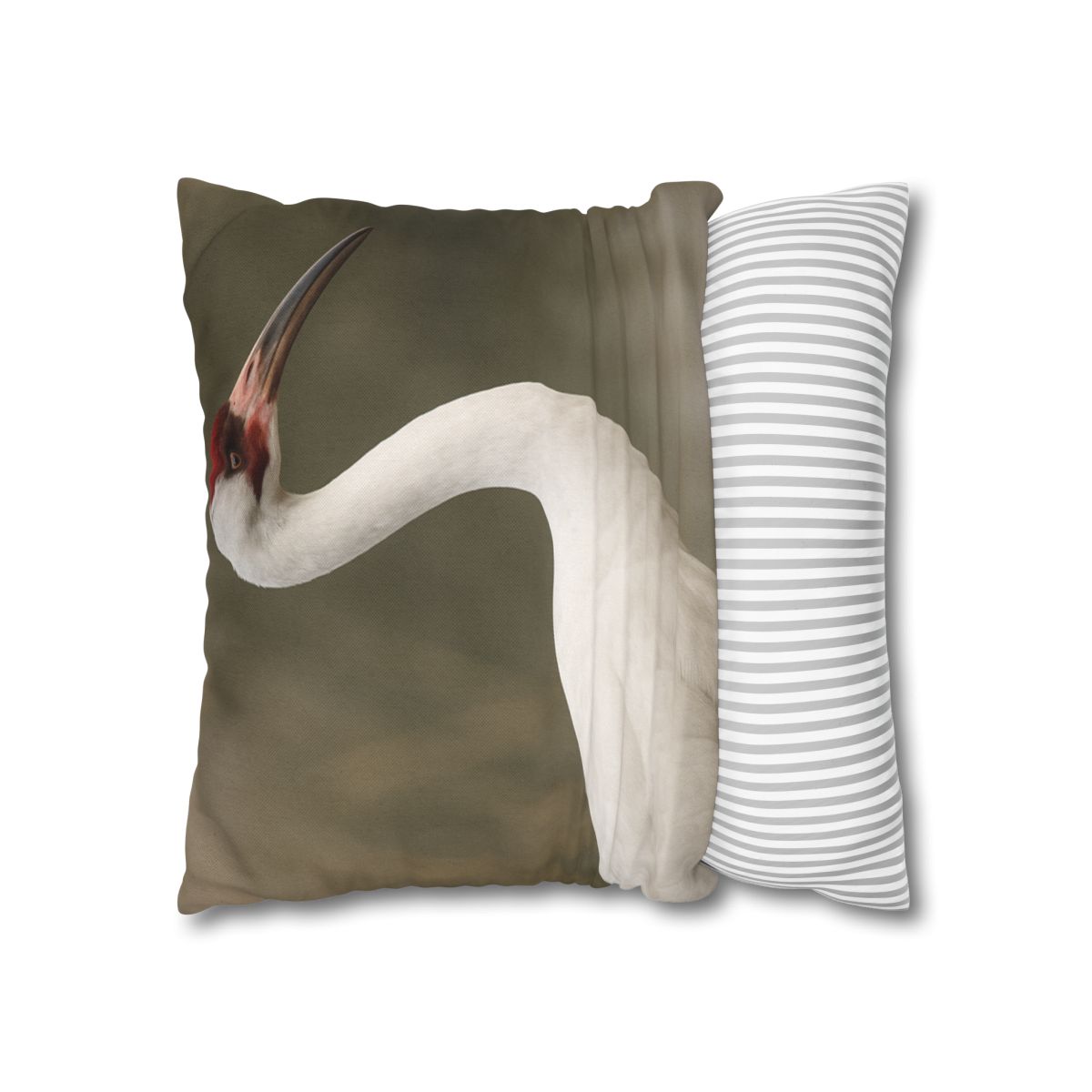 Silver Poise Whooping Crane comfortable bedding pillow covers