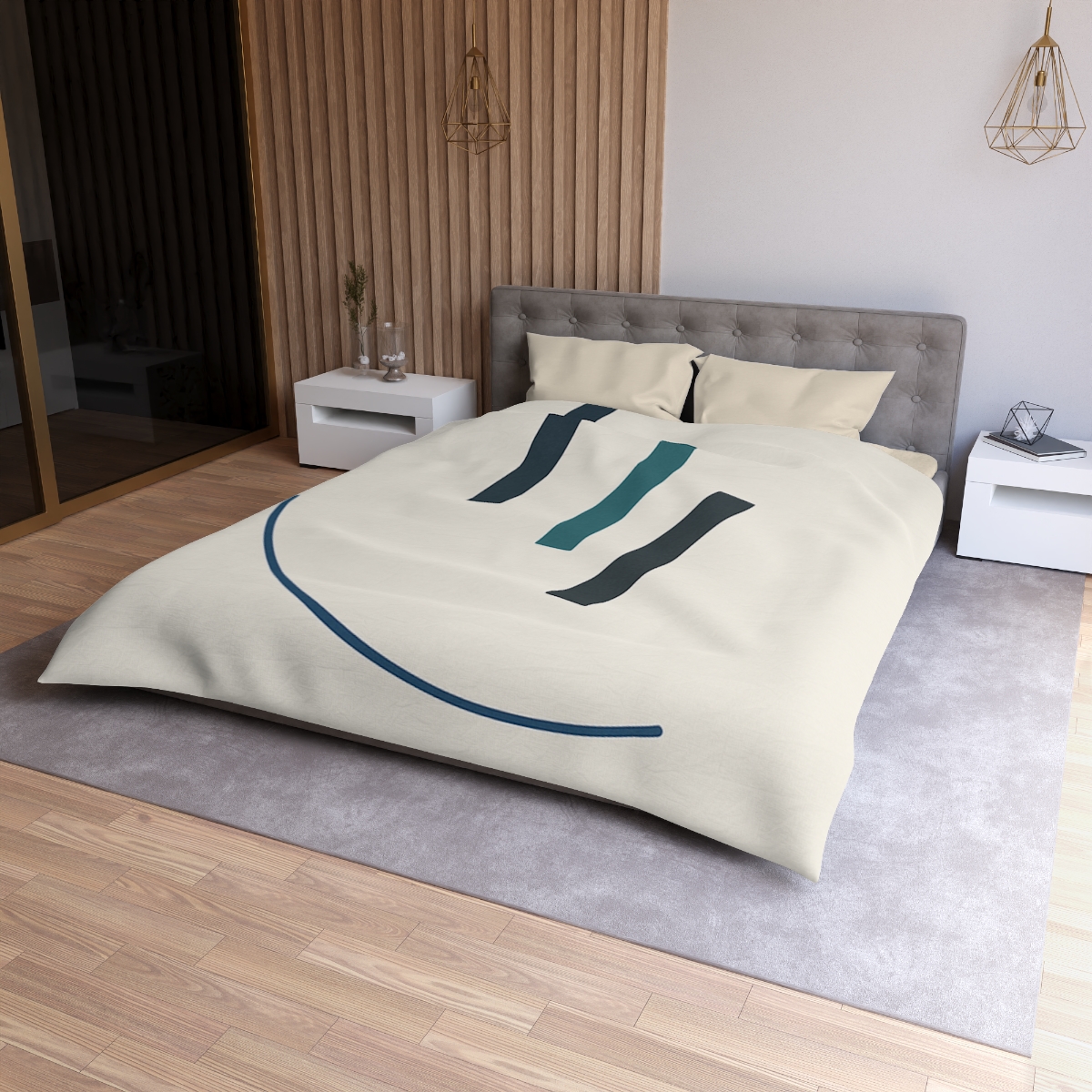 Orbit Pause Rectangles unique patterned duvets