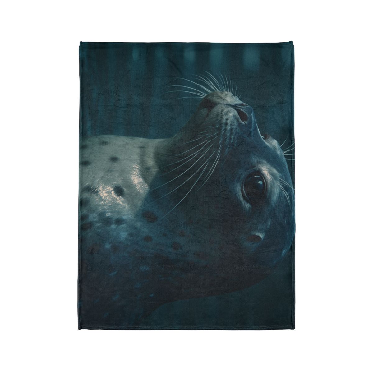 Moonlit Voyager Harbor Seal decorative home blankets