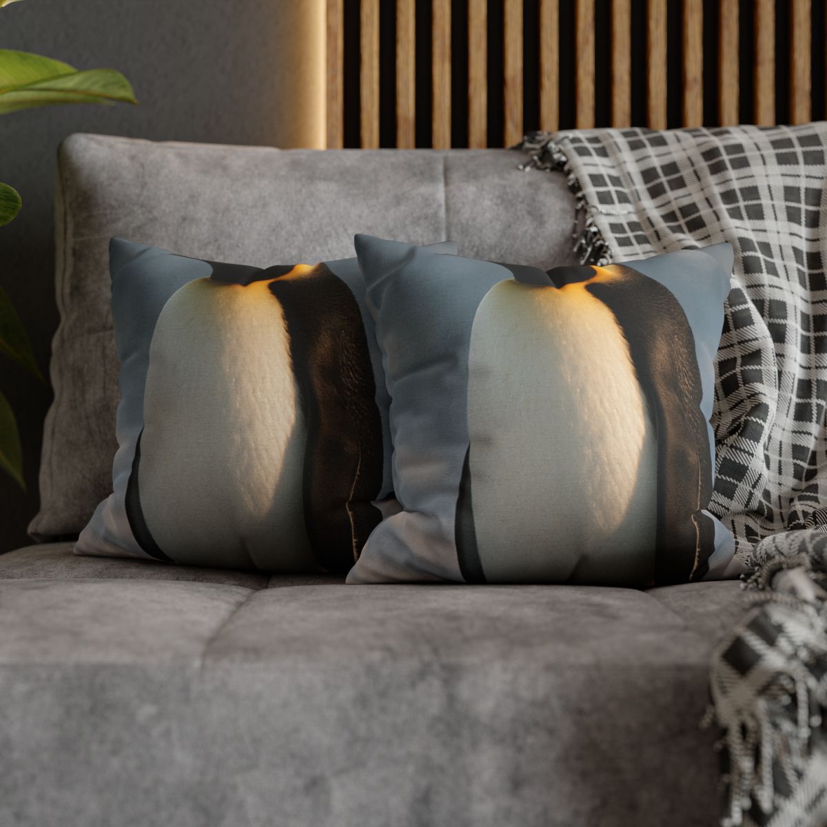 Aurora Drift Emperor Penguin unique gift pillow cases